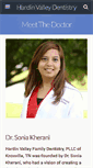 Mobile Screenshot of hvdentistry.com